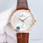 Swiss Copy Jaeger LeCoultre JLC Master Ultra Thin Small Seconds 39mm Rose Gold-Silver Dial